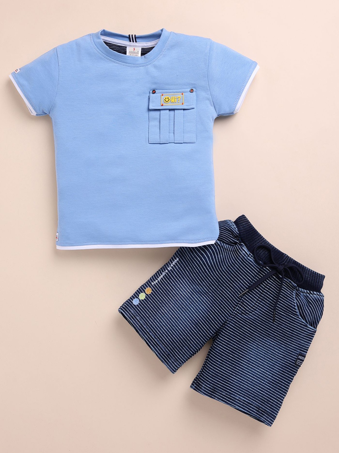 

BAESD Boys T-shirt with Shorts, Blue