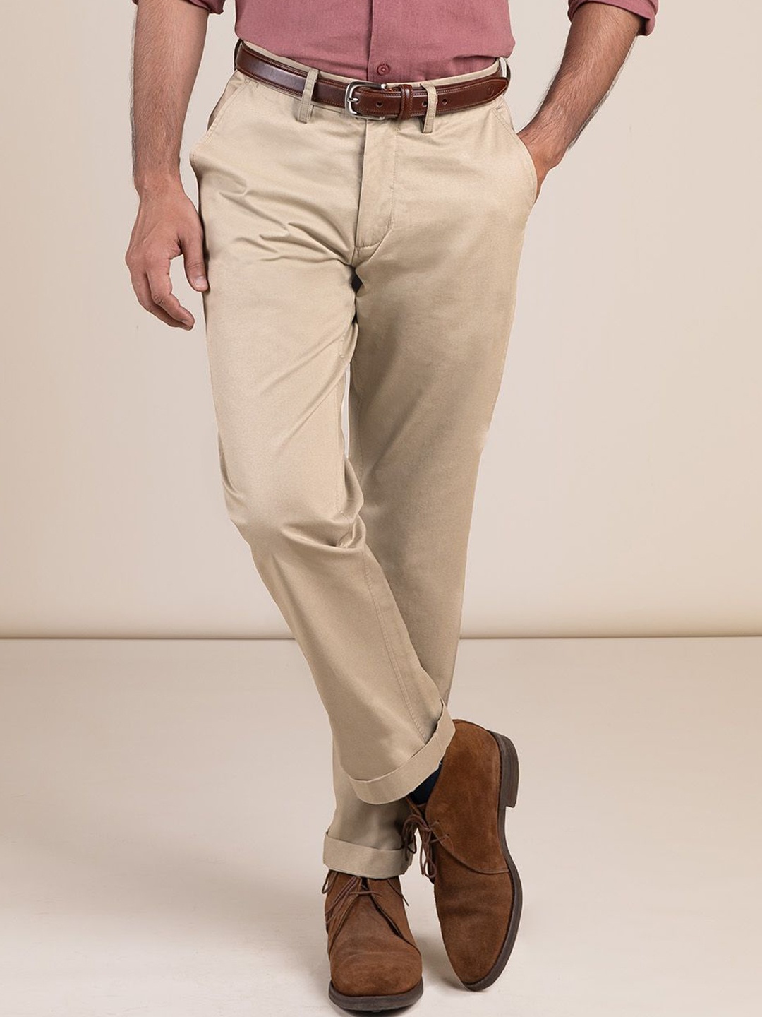 

Monks of Method Men Urban Slim Tapered Fit Chinos Trousers, Taupe