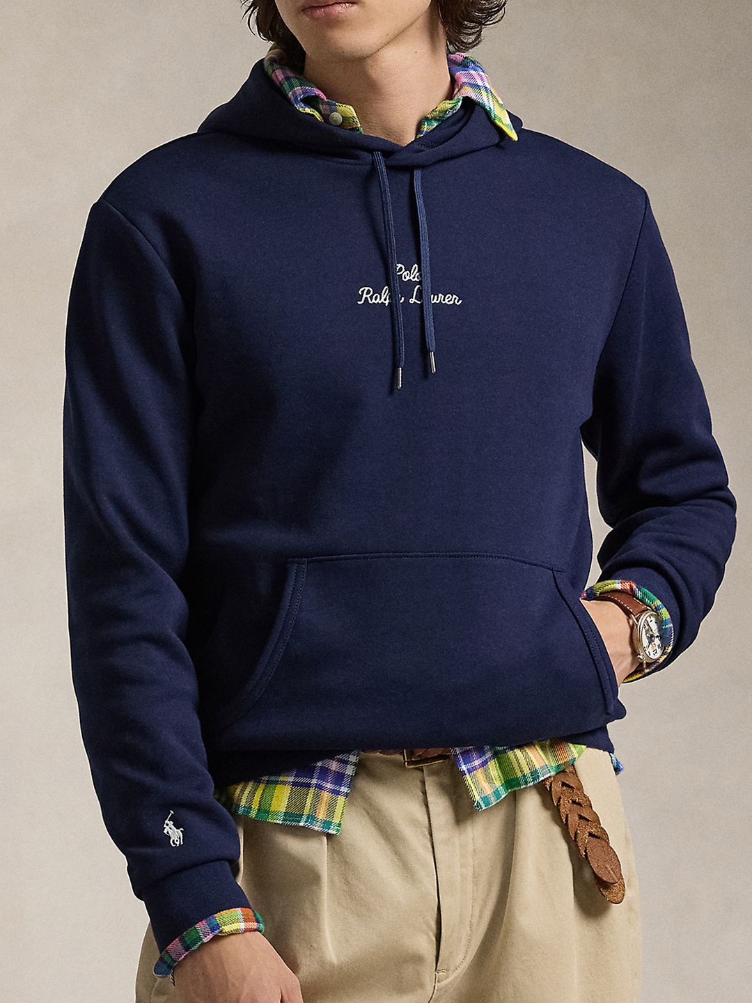 

Polo Ralph Lauren Double-Knit Hoodie, Navy blue