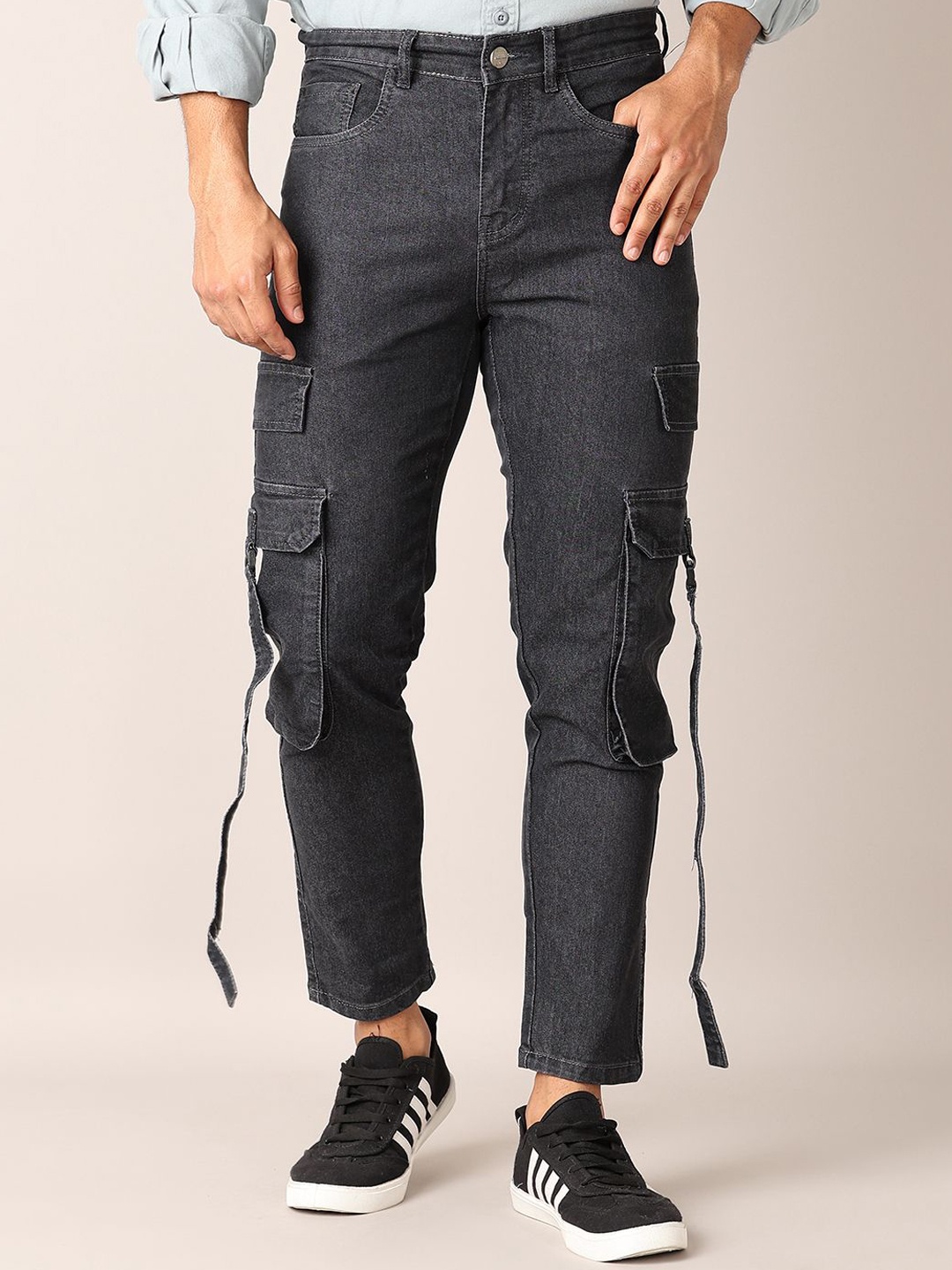 

V-Mart Men Clean Look No Fade Jeans, Black