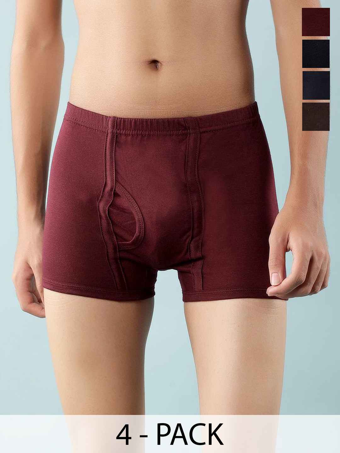 

Dollar Boys Pack Of 4 Assorted Pure Cotton Trunks MLHTR-05-K-AST2-PO4