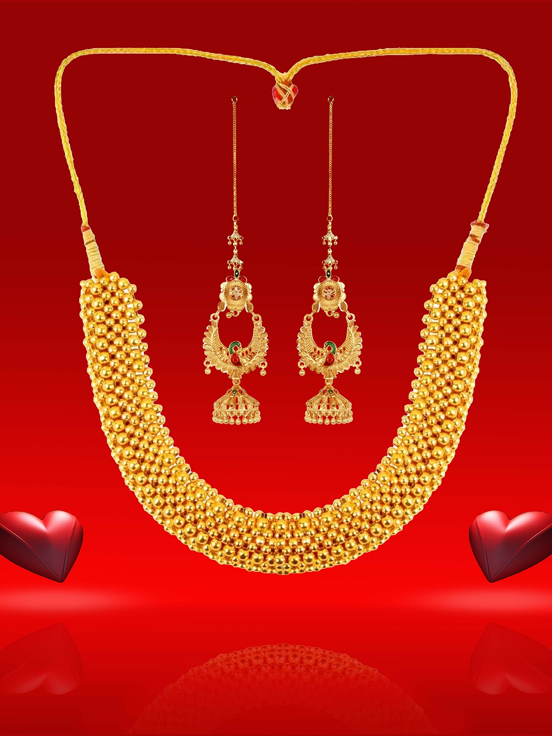

Heer Collection Gold-Plated Jewellery Set