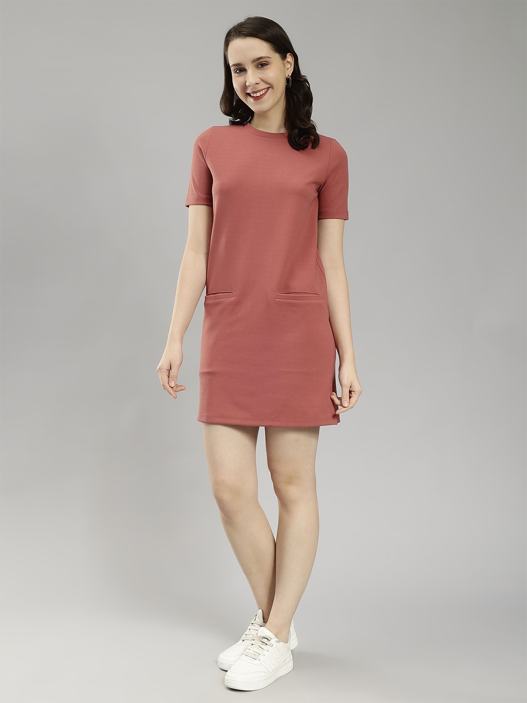 

SAFFE Bodycon Mini Dress, Rust