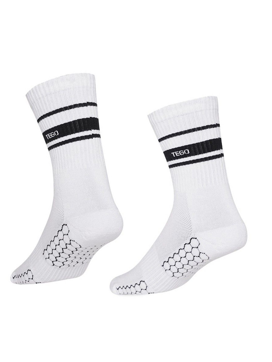 

TEGO Patterned Above Ankle Length Socks, White