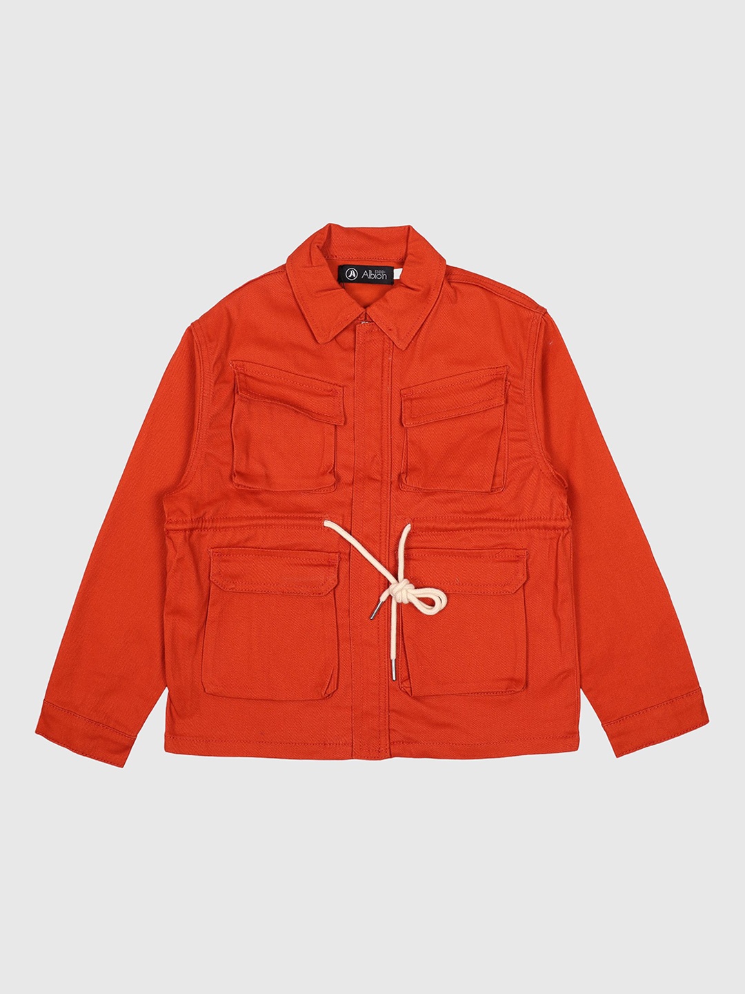 

CHUNMUN Boys Open Front Jacket, Orange