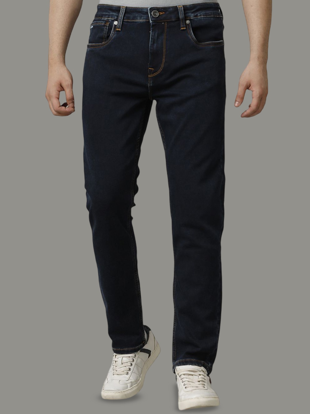 

Voi Jeans Men Mid-Rise Slim Fit Jeans, Blue