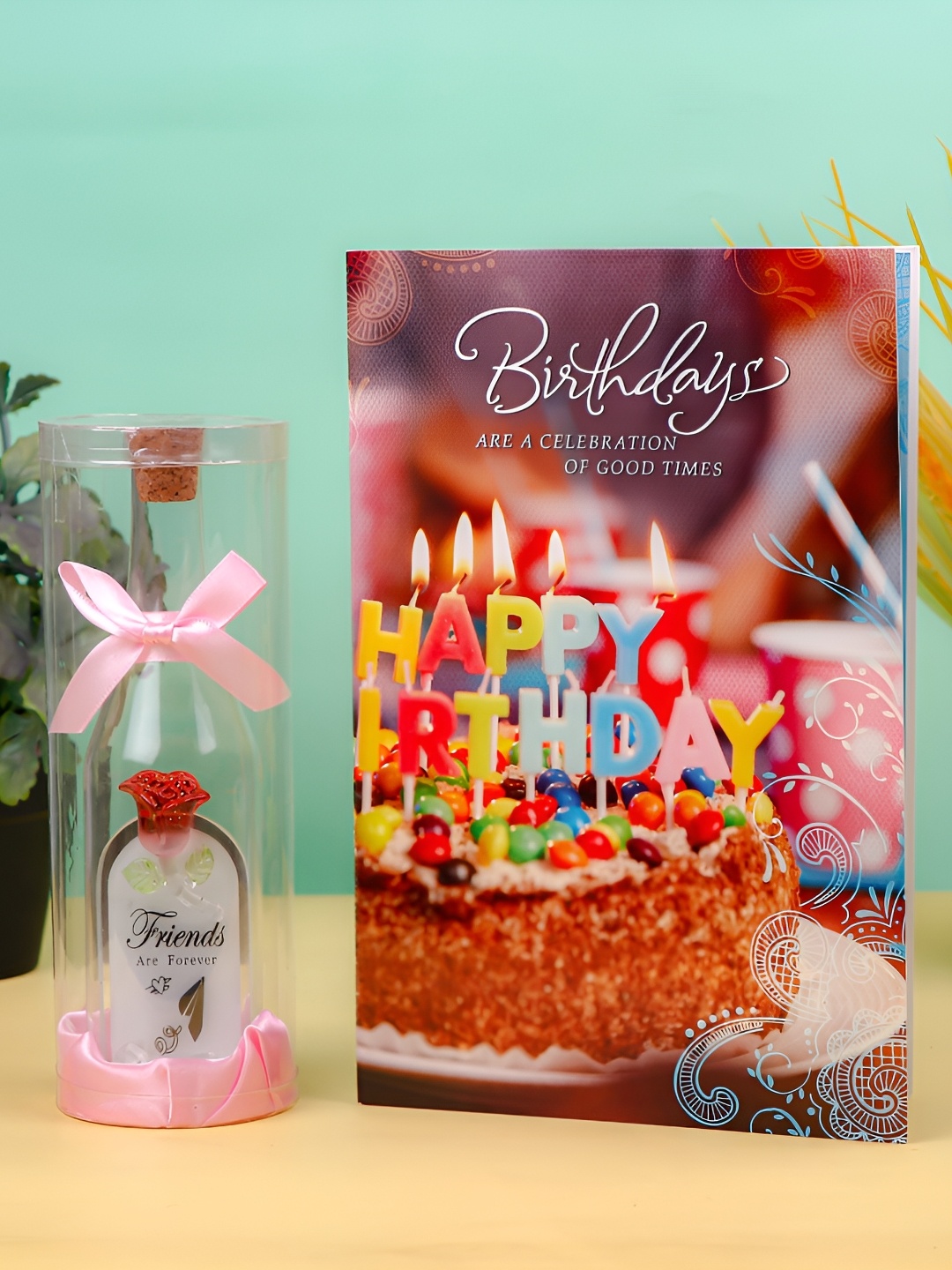 

Archies White & Red Friends Forever Glass Quotation with Greeting Card