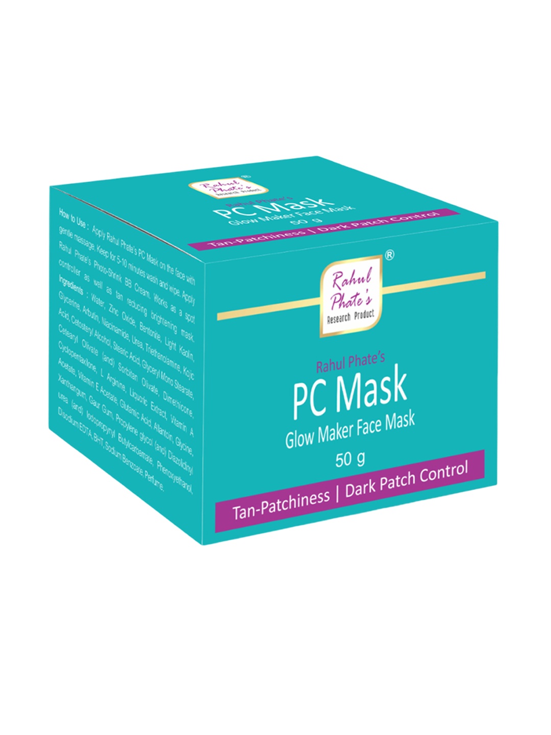 

Rahul Phate Research Product PC Glow Maker Face Mask - 50g, White