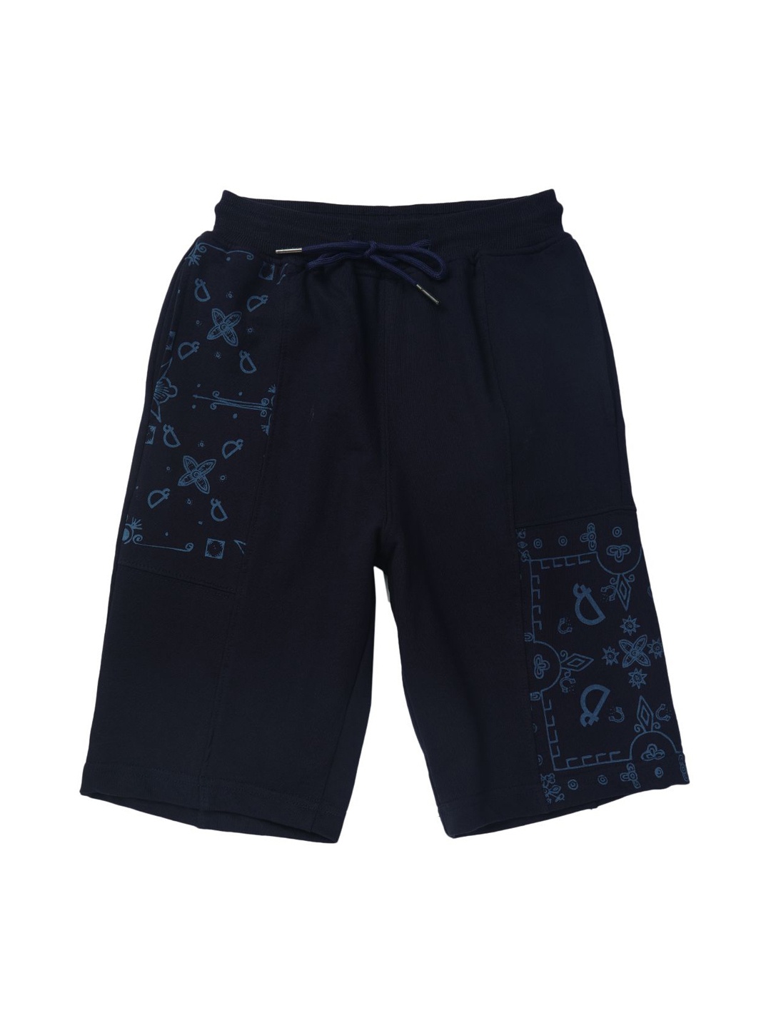 

Gini and Jony Boys Cotton Graphic Printed Regular Fit Shorts, Navy blue