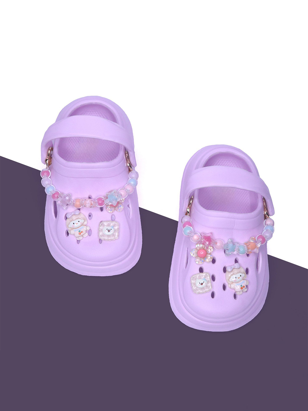 

BAESD Girls Croslite Clogs, Purple