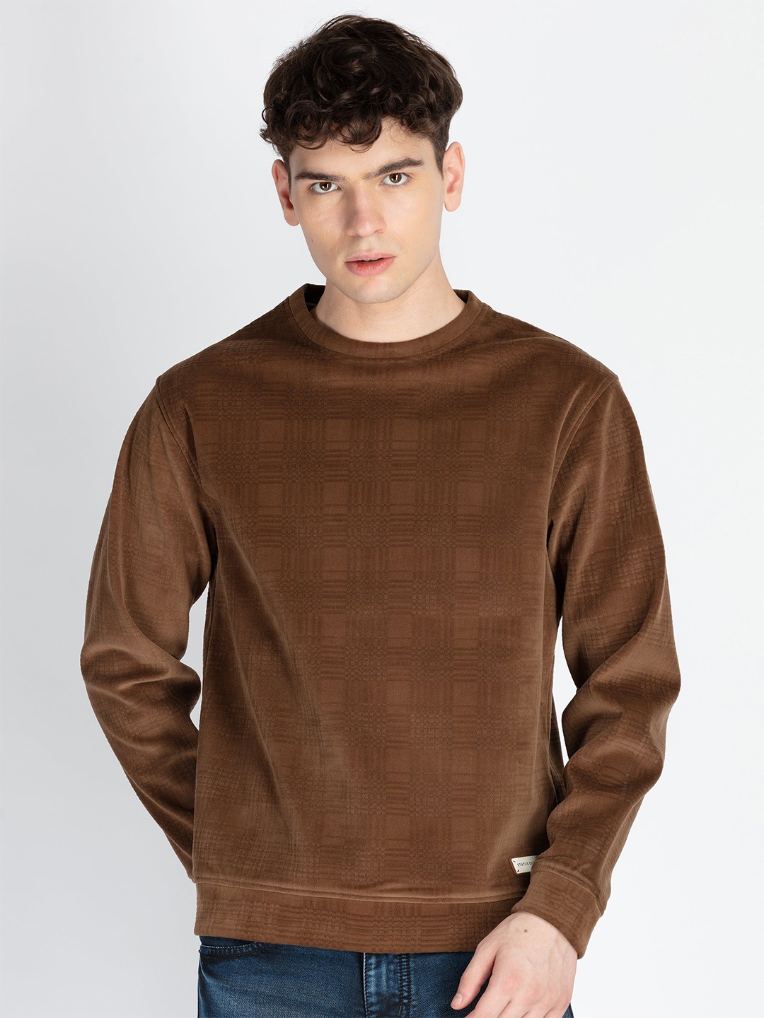 

Status Quo Men Hooded Sweatshirt, Brown