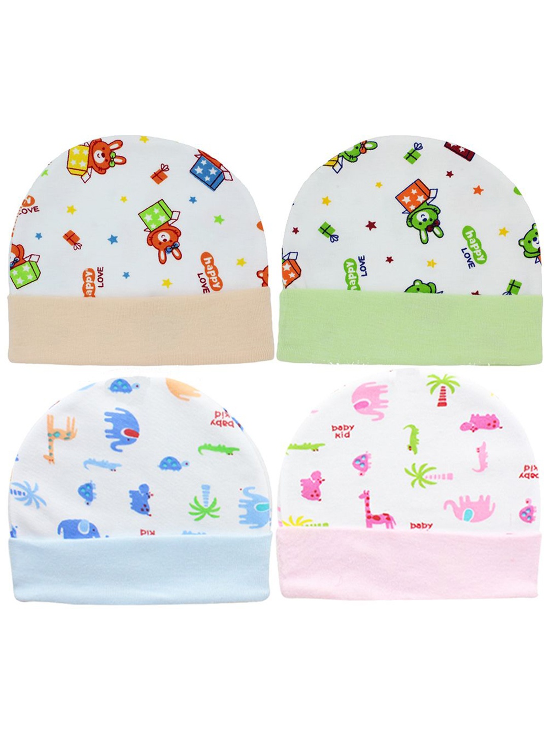 

BAESD Unisex Kids Printed Beanie, Blue