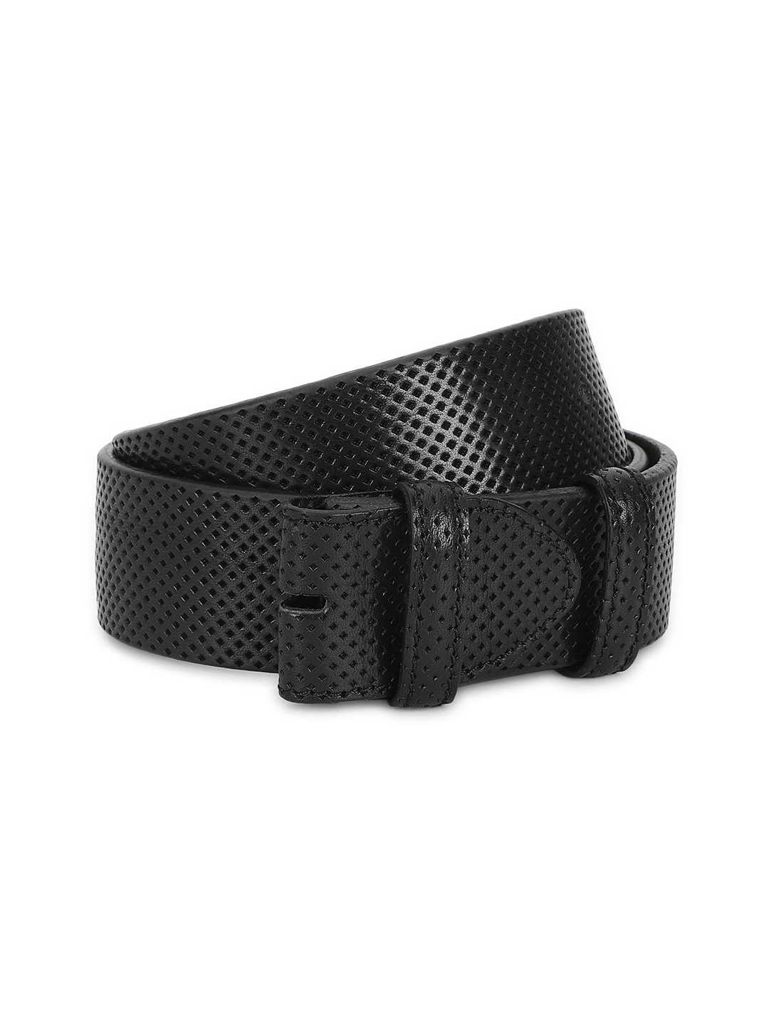 

ELLIOT RHODES Men Textured Leather Belt, Black