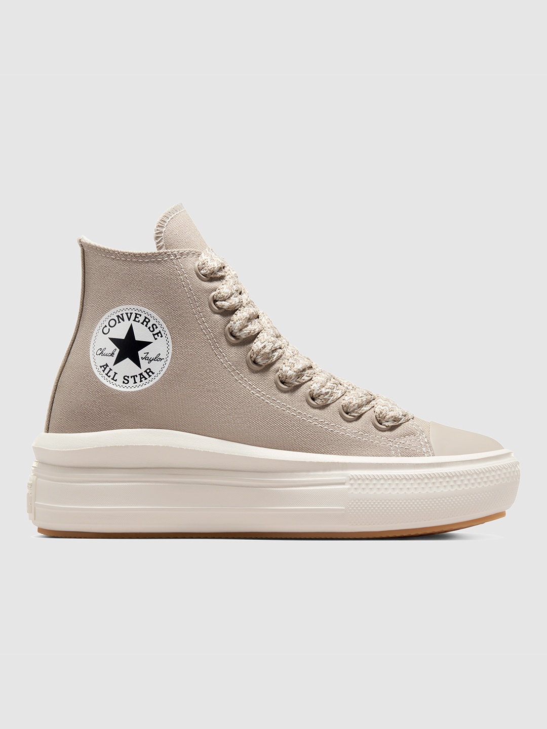 

Converse Women Chuck Taylor All Star Move Platform Canvas High Top Sneakers, Beige