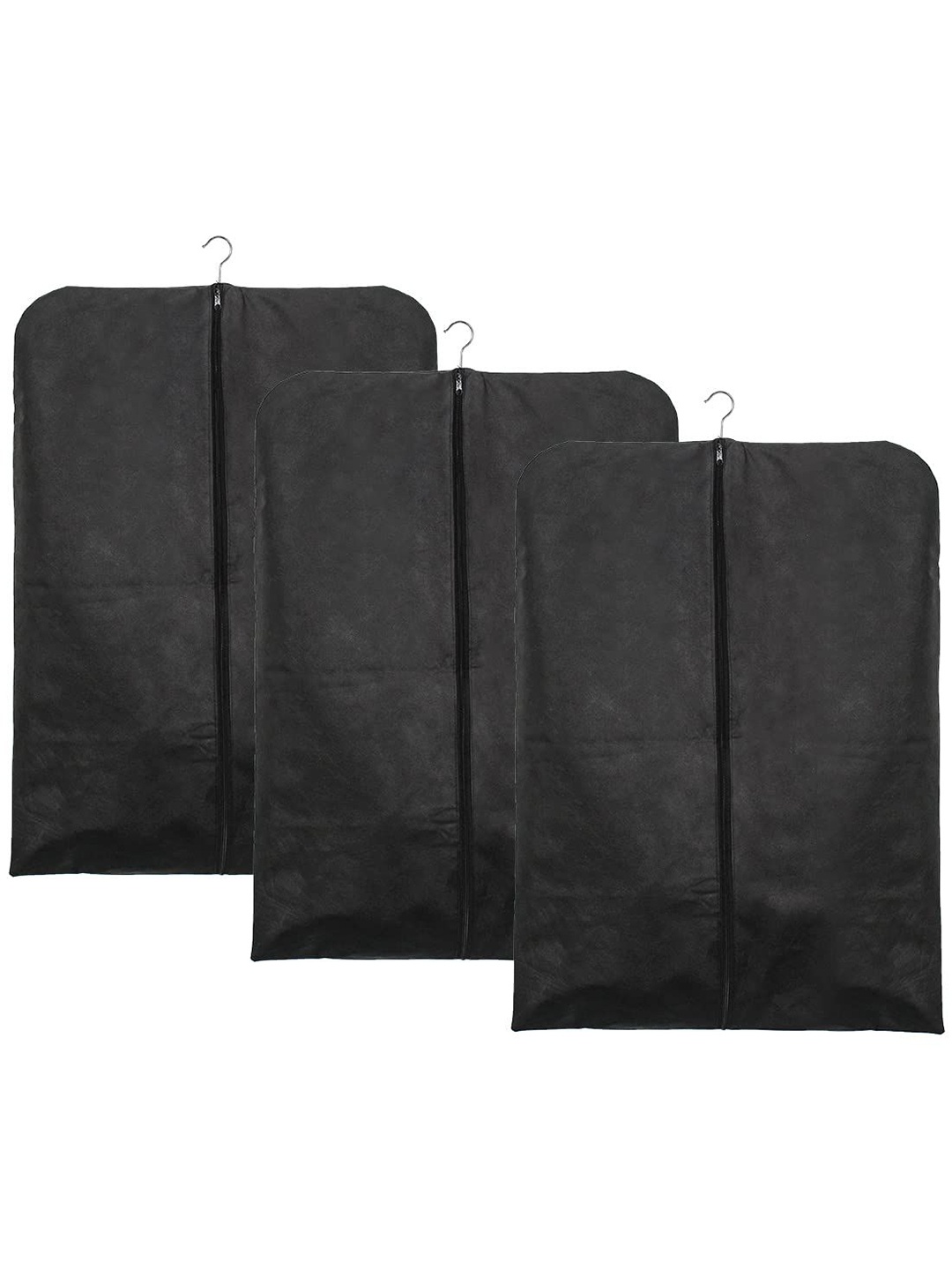 

prettykrafts Black 3 Pieces Reusable Coat Covers Organisers