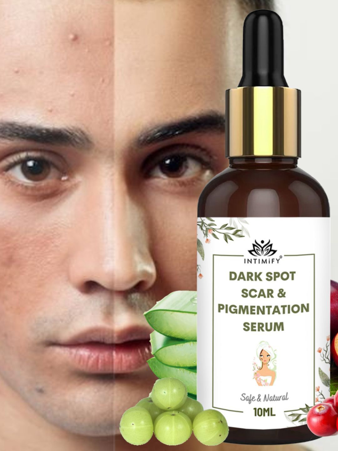 

INTIMIFY Dark Spot Scar & Pigmentation Face Serum For Glowing & Fights Pigmentation -10 ml, Transparent