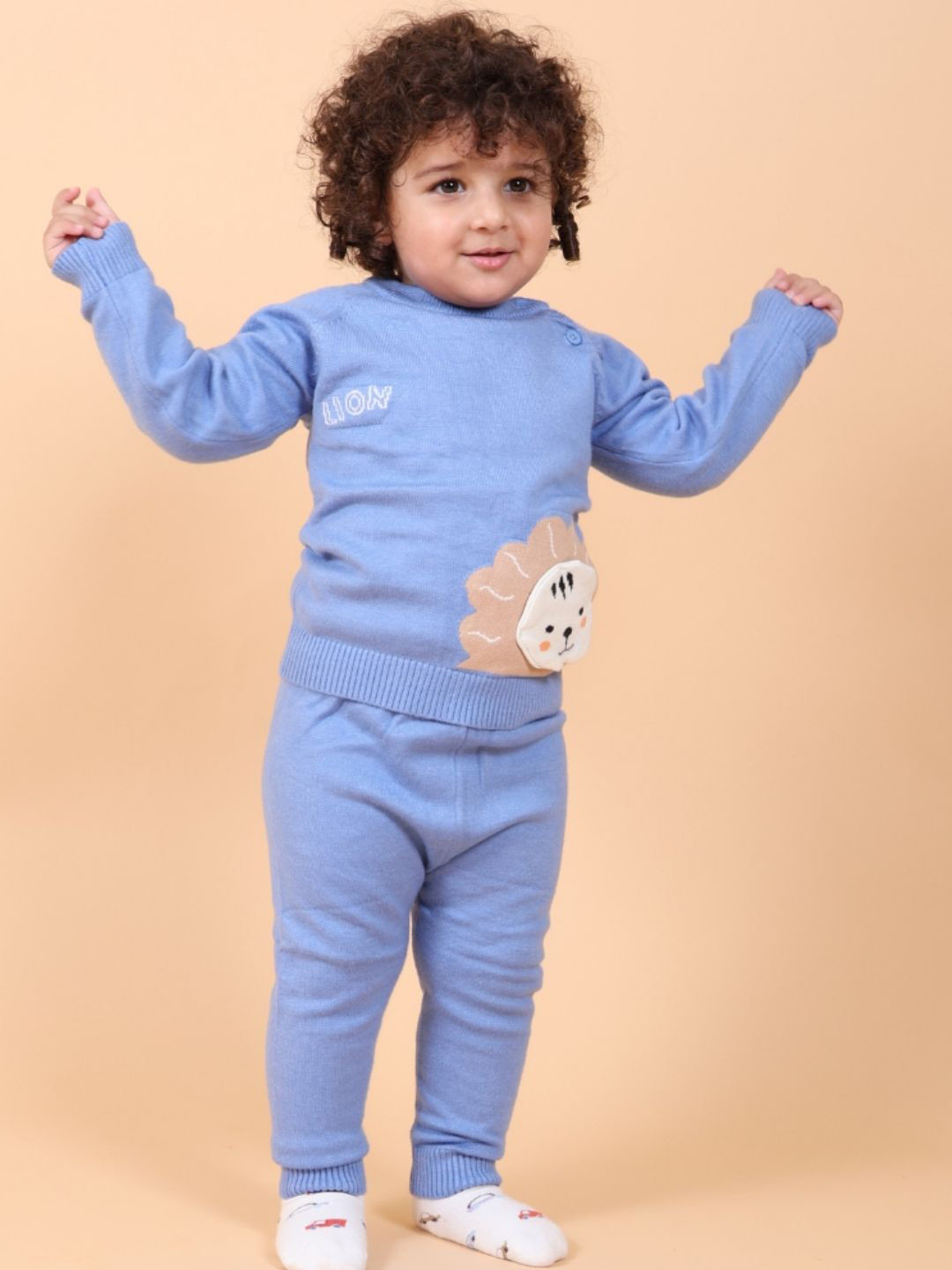 

MAMA AND PEACHES Unisex Kids Night suit, Blue