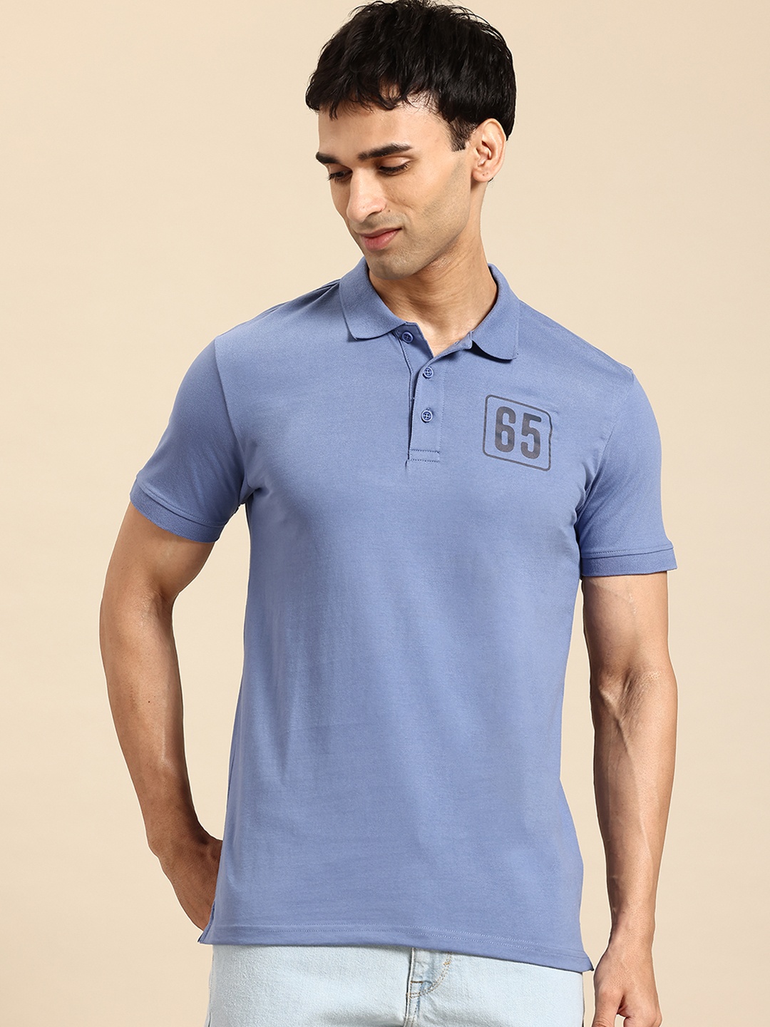

United Colors of Benetton Basic Polo Collar T-shirt, Blue