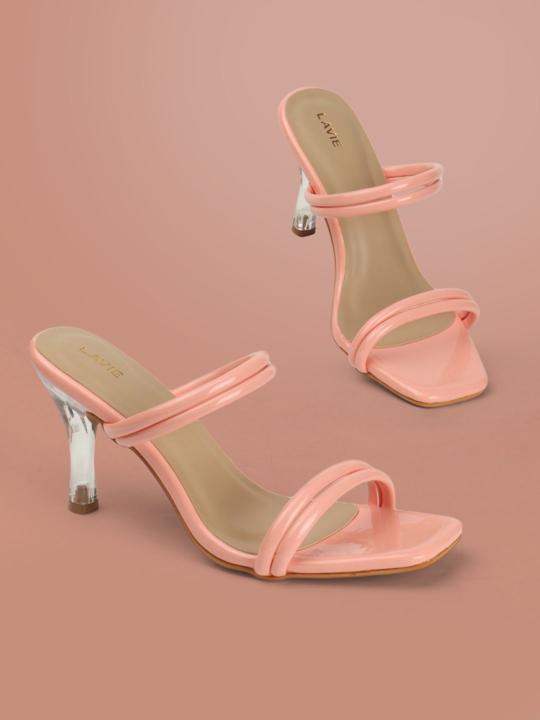 

Lavie Women Block Heels Sandals, Pink