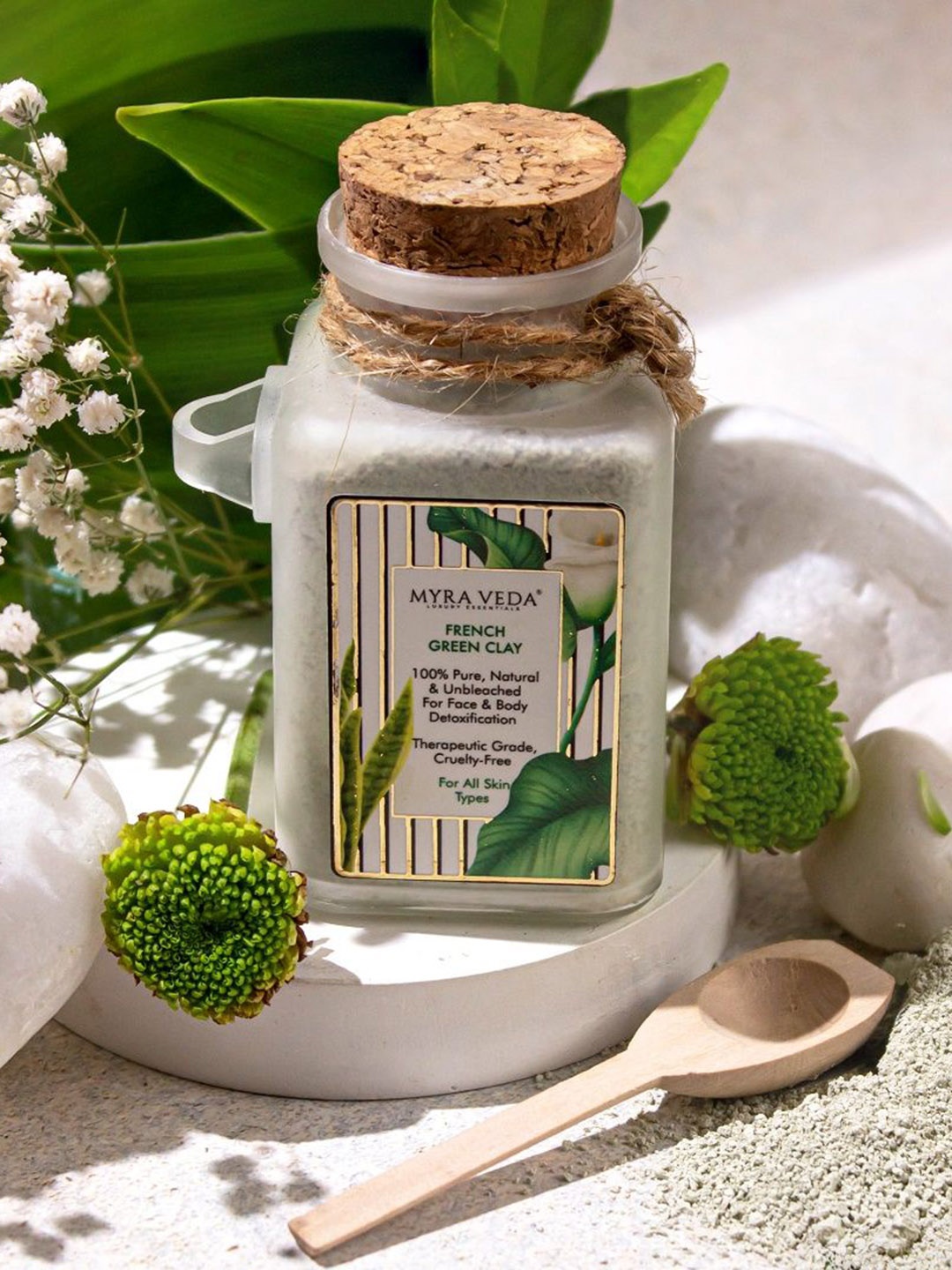 

MYRA VEDA Cruelty-Free Pure & Natural French Green Clay Face Mask 100 g