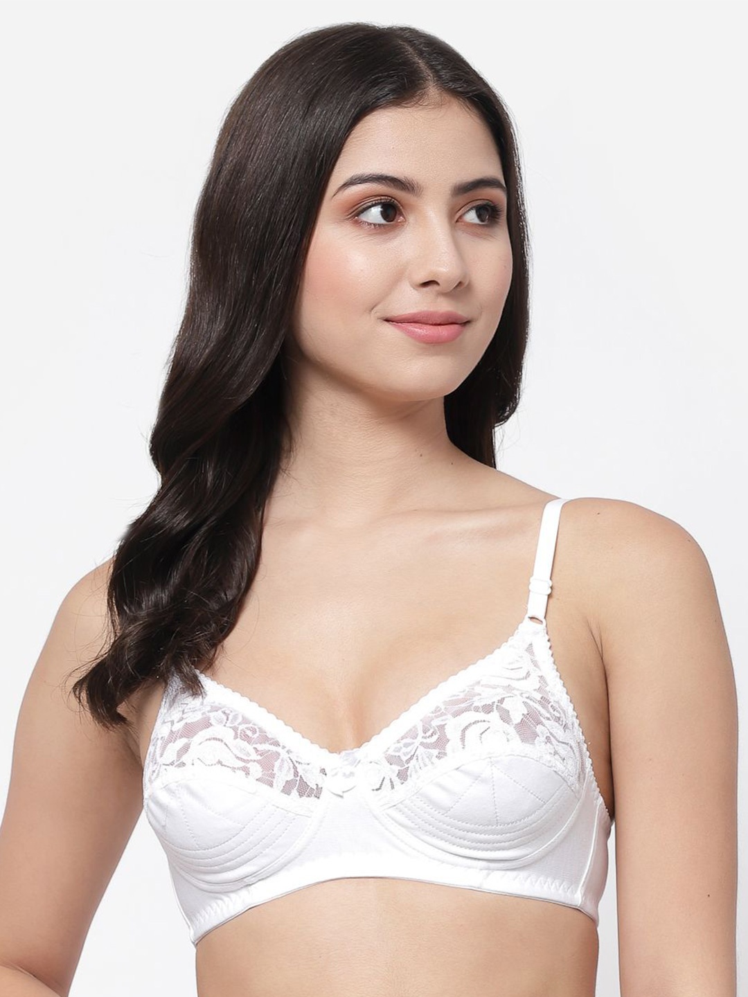 

Docare Bralette Bra Full Coverage, White