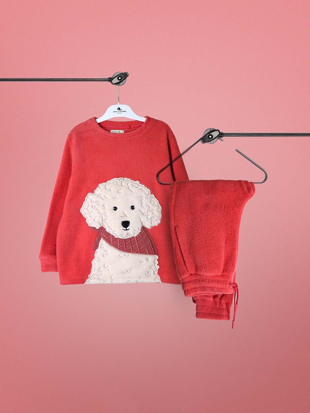 

Cherry Crumble Girls Night suit, Coral