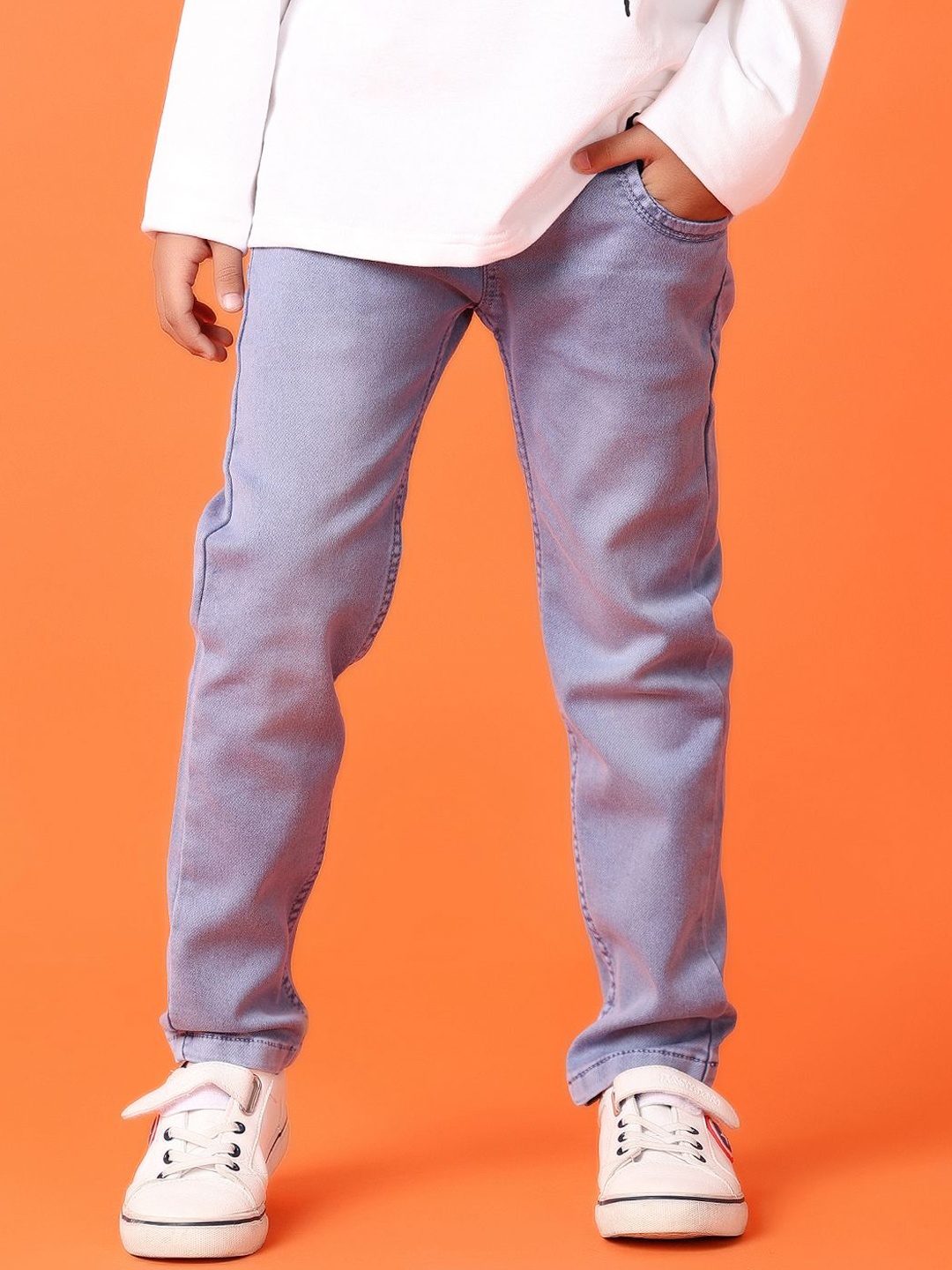 

V-Mart Boys Clean Look No Fade Jeans, Blue