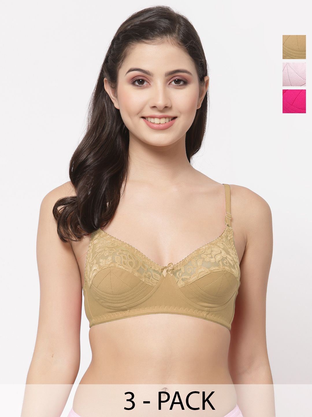 

Docare Bralette Bra Full Coverage, Brown
