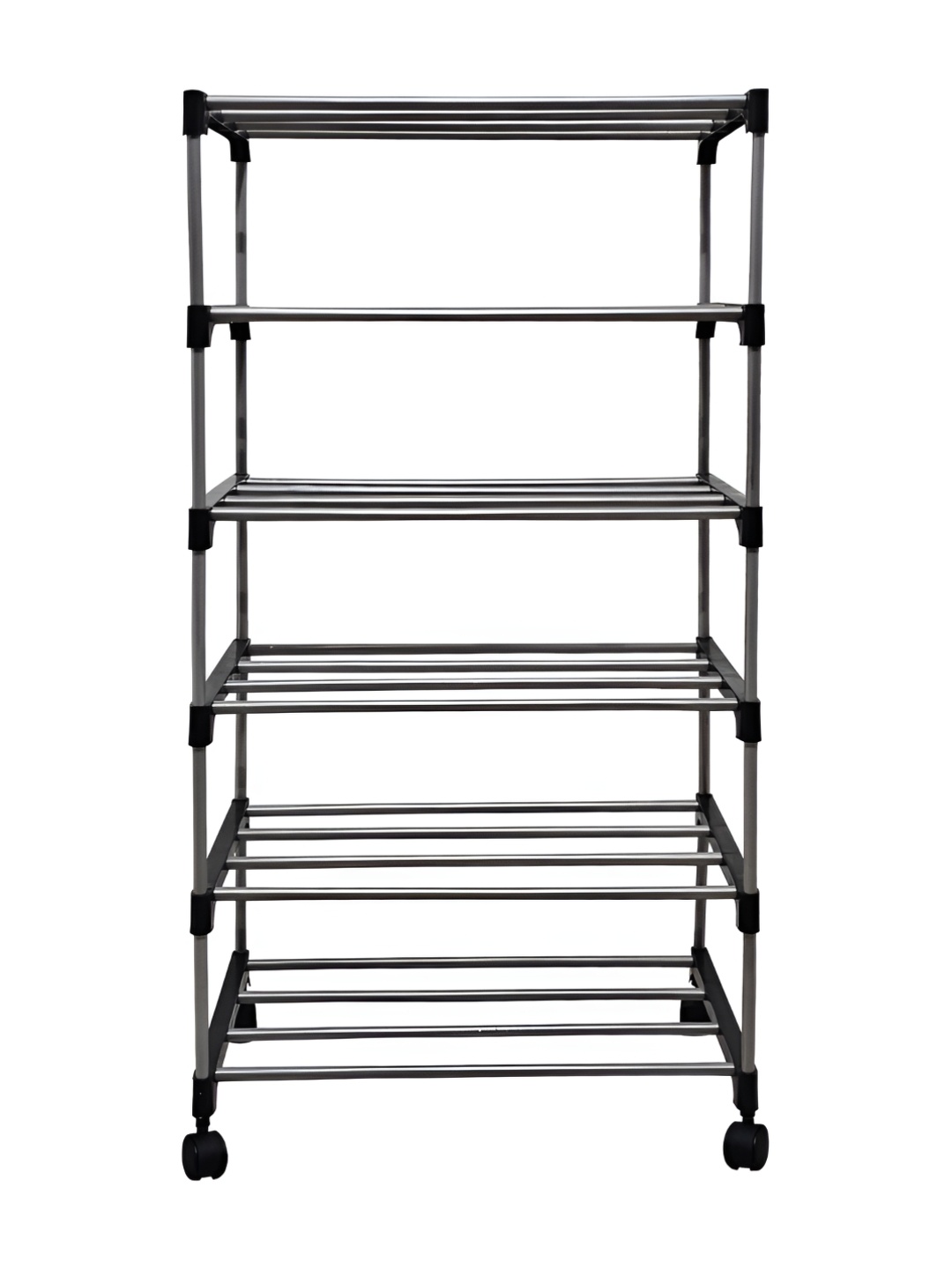 

Urban Choice Silver-Toned 6 Layer Metal Book Shelf