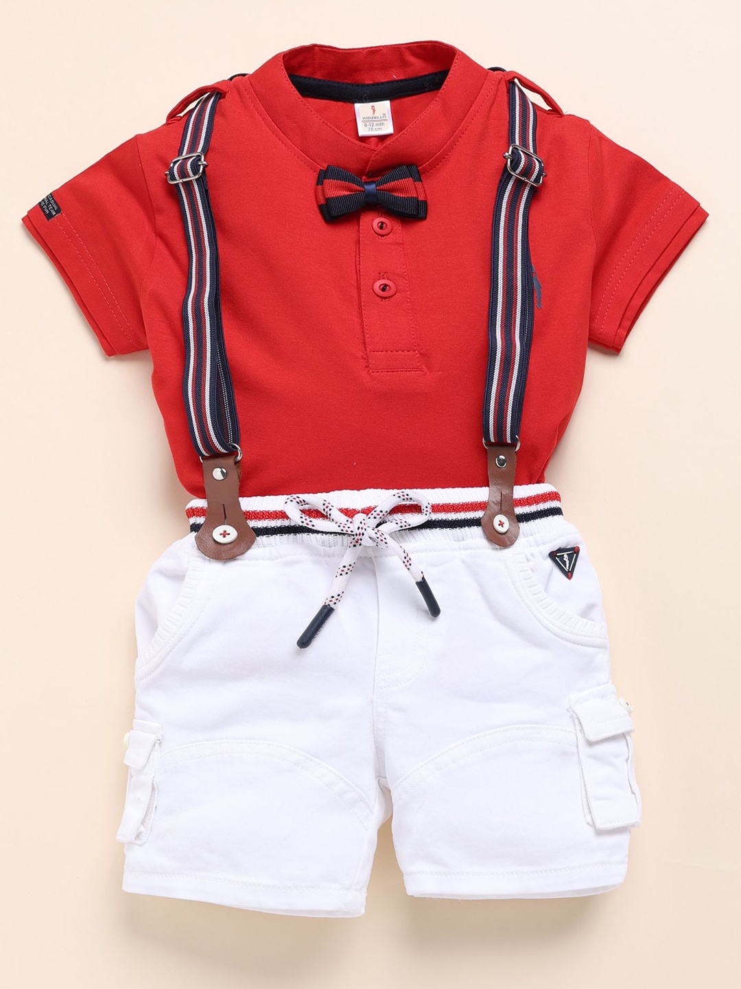 

BAESD Boys T-shirt with Shorts, Red
