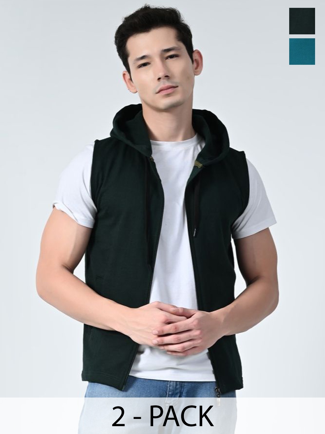 

BAESD Men Fleece Lightweight Open Front Jacket with Patchwork, Multi