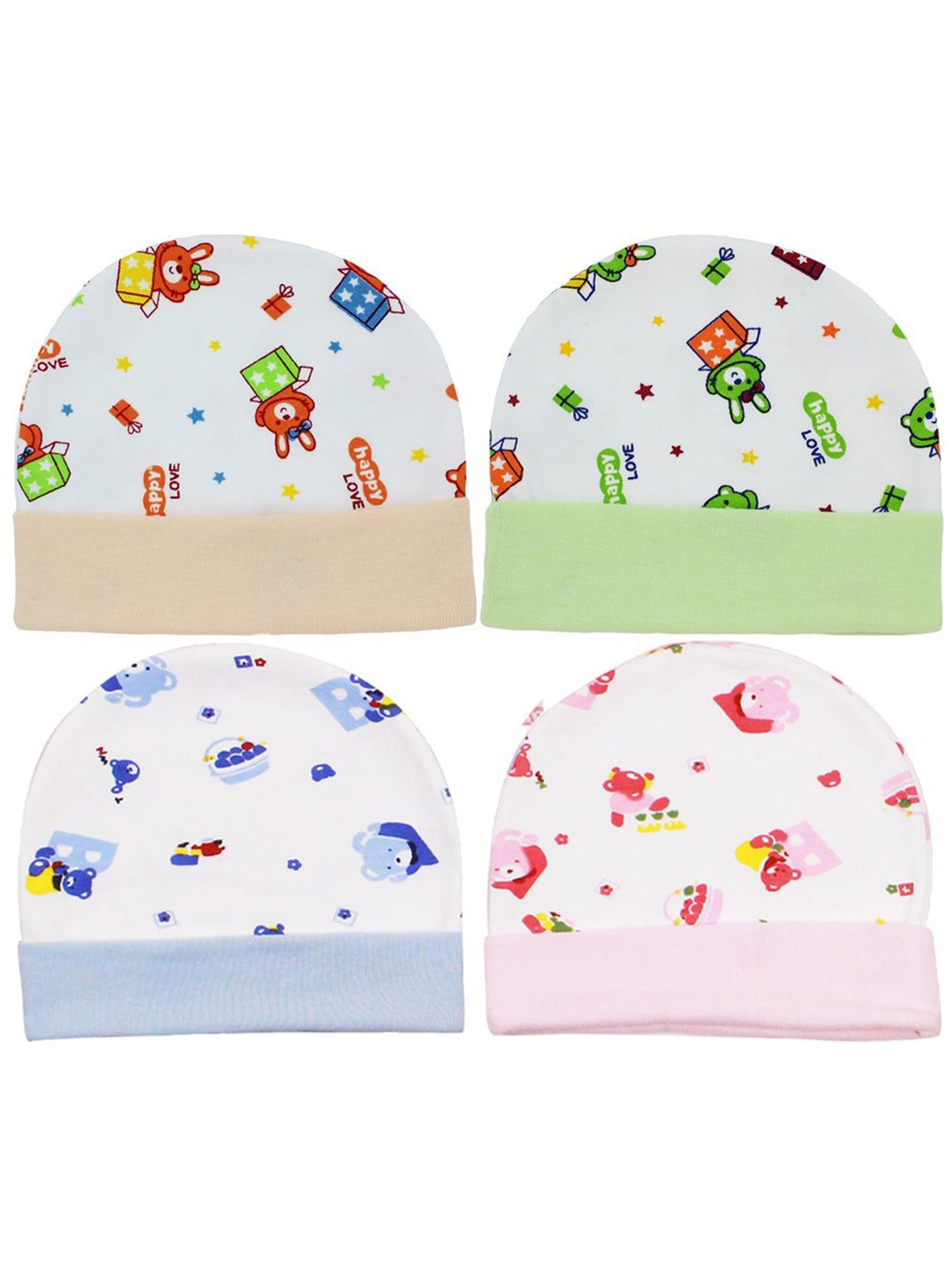 

BAESD Unisex Kids Printed Beanie, Blue