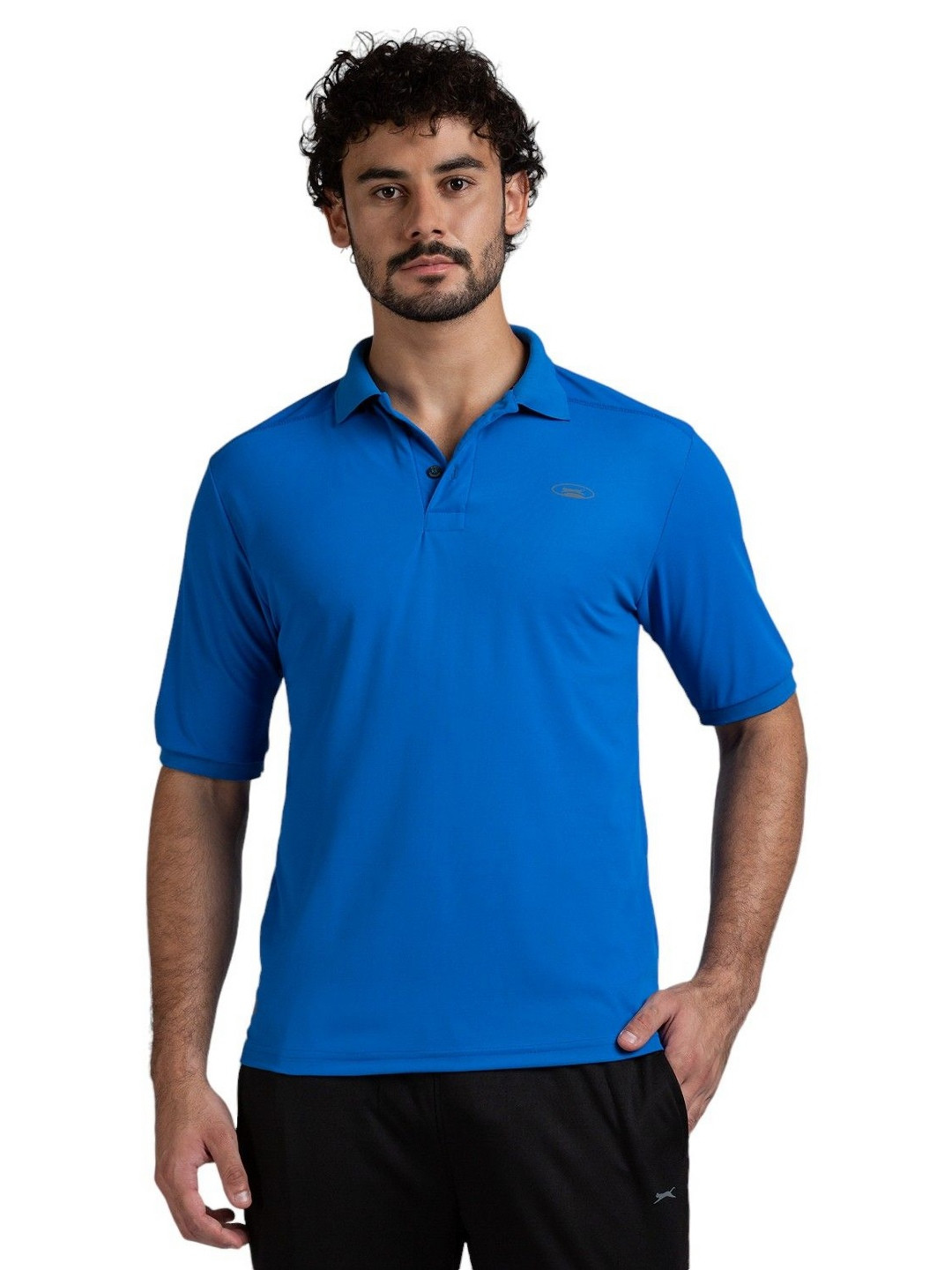 

Black Panther Men Dri-FIT Solid Polo Collar T-shirt, Blue