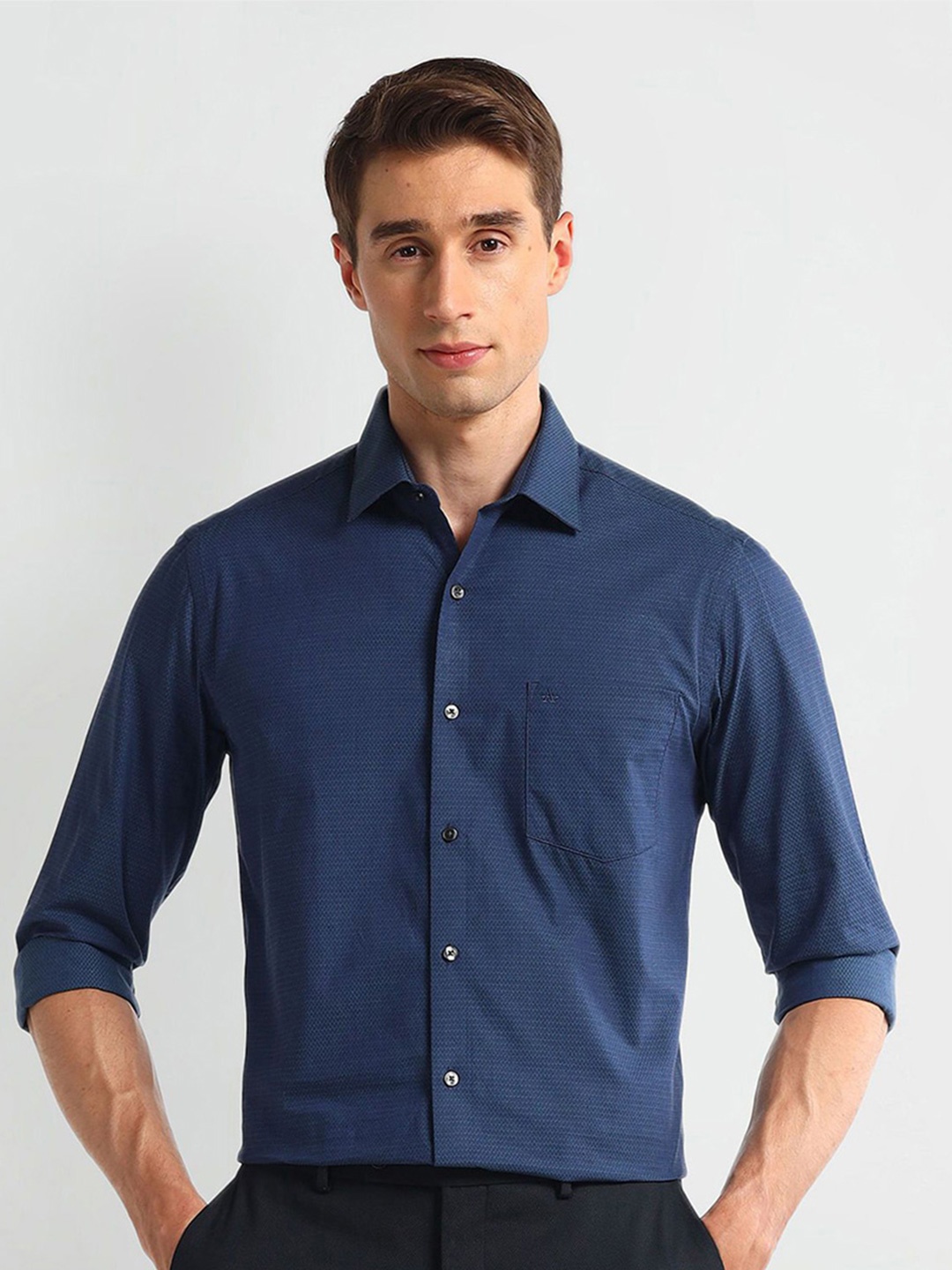 

Arrow Men Slim Fit Opaque Formal Shirt, Blue