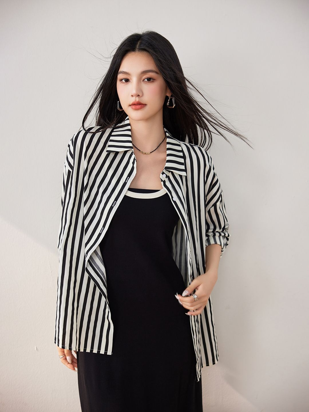 

JC Collection Women Opaque Striped Casual Shirt, Multi