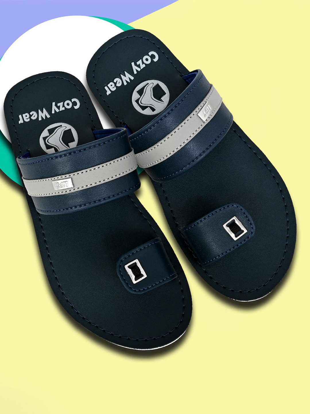 

Cozy Wear Men Slip-On, Navy blue