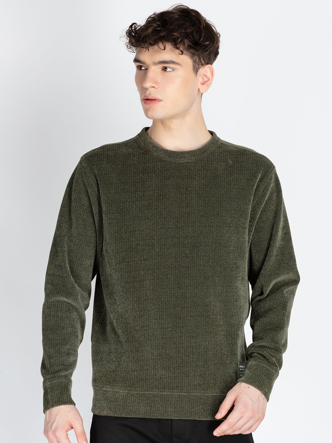 

Status Quo Men Hooded Sweatshirt, Olive