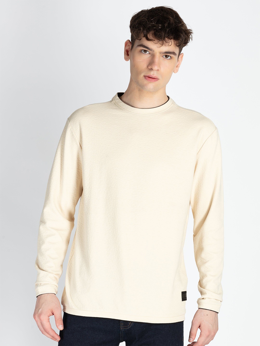 

Status Quo Men Hooded Sweatshirt, Off white