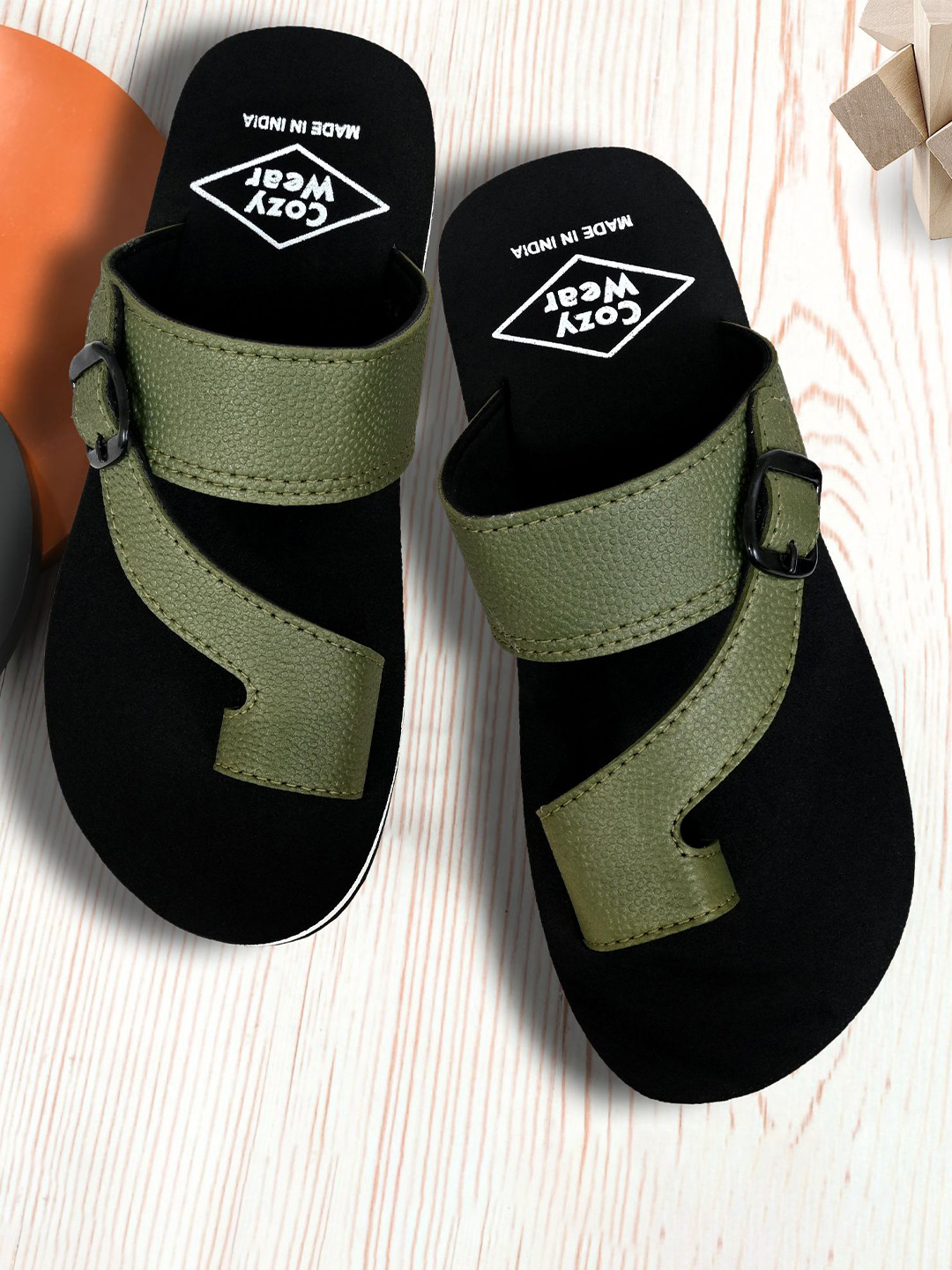 

Cozy Wear Men Slip-On, Olive