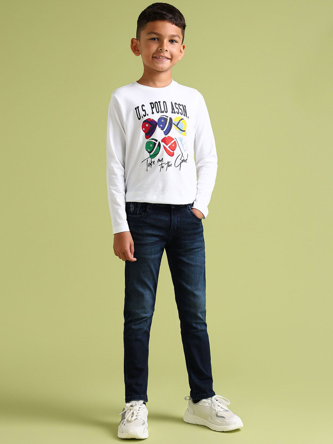 

U.S. Polo Assn. Kids Boys Classic Light Fade Jeans, Blue