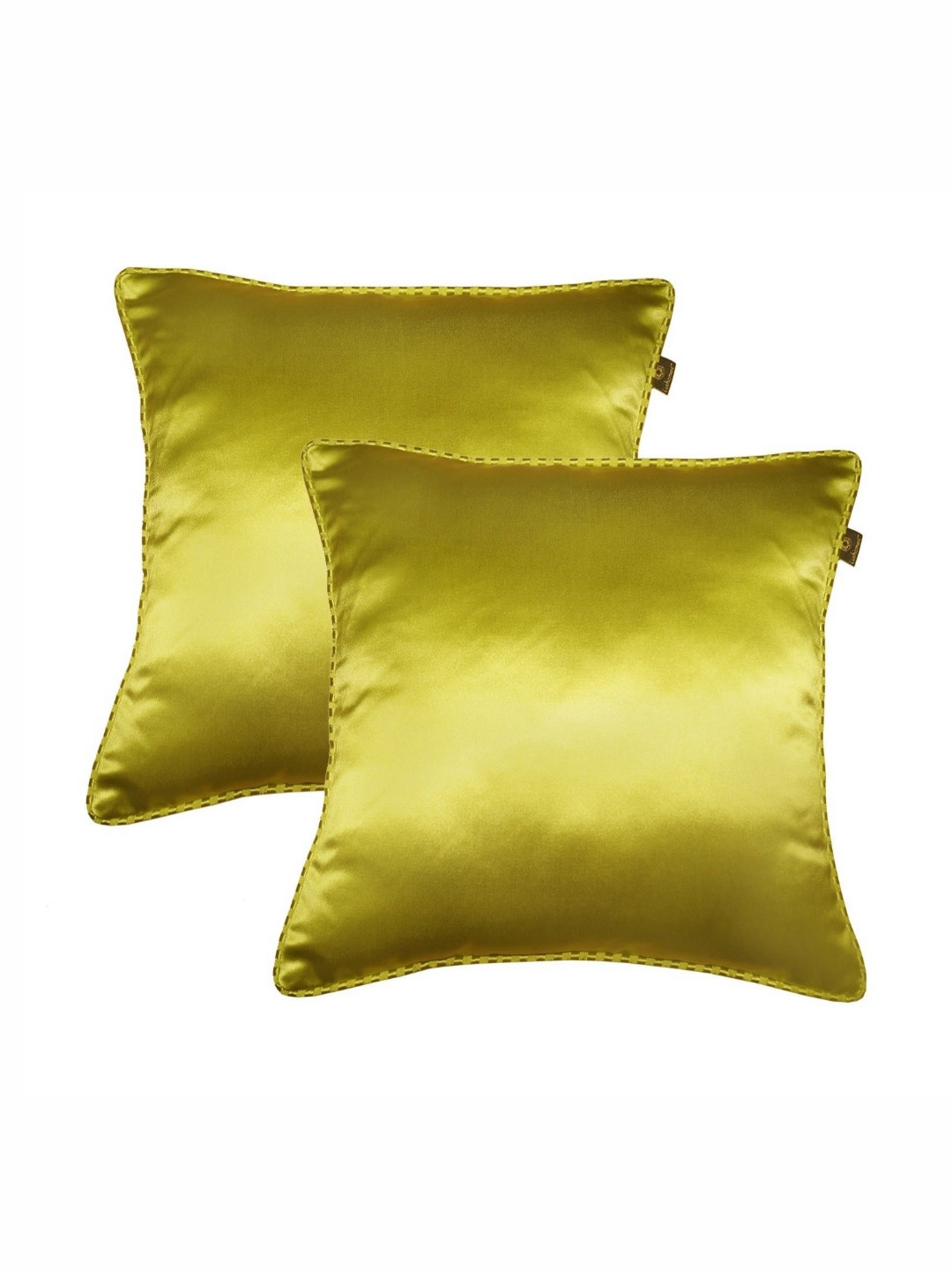 

Lushomes Green Set of 2 Square Cushion Covers