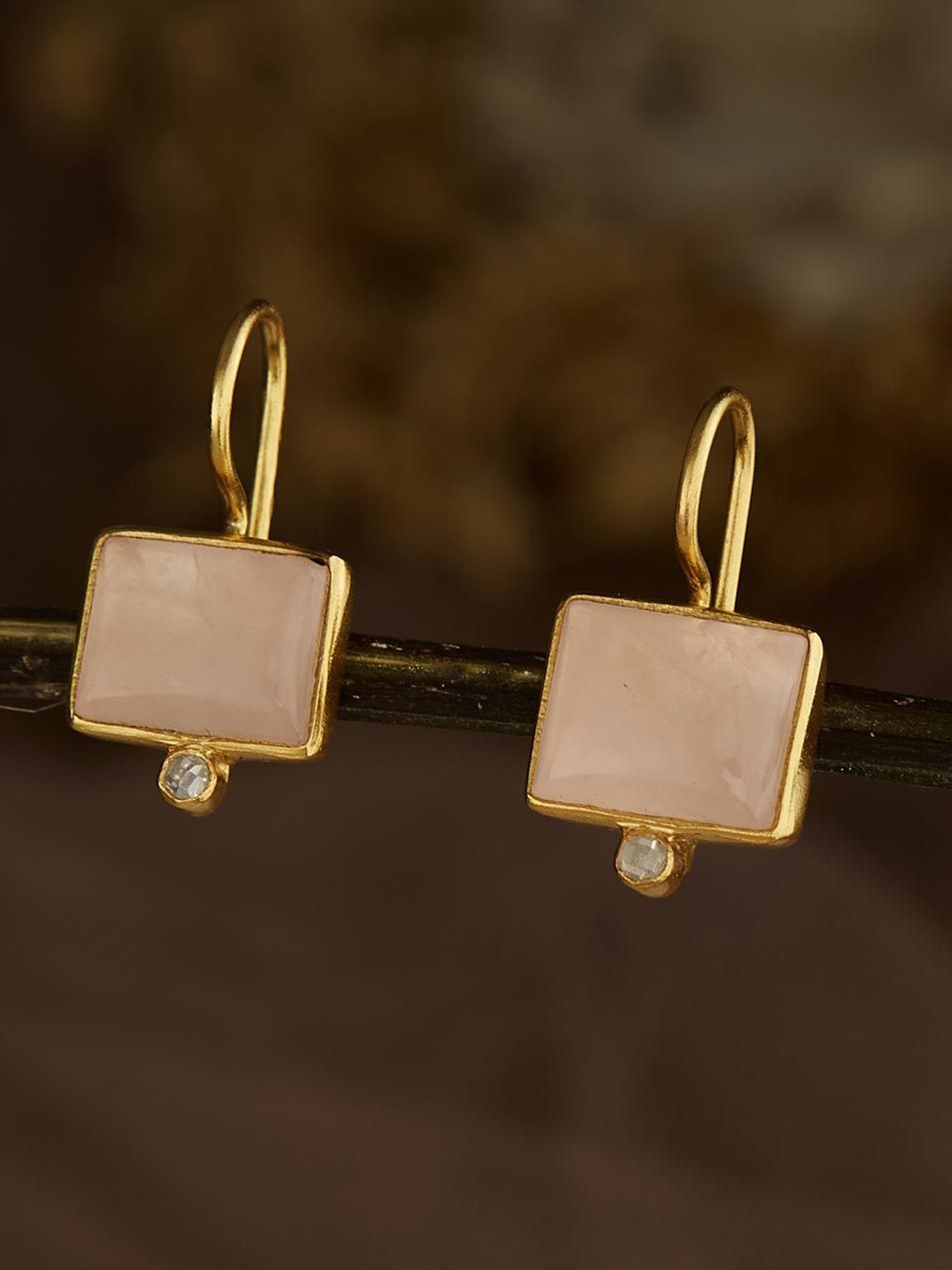

Fabindia Gold-Plated Contemporary Drop Earrings