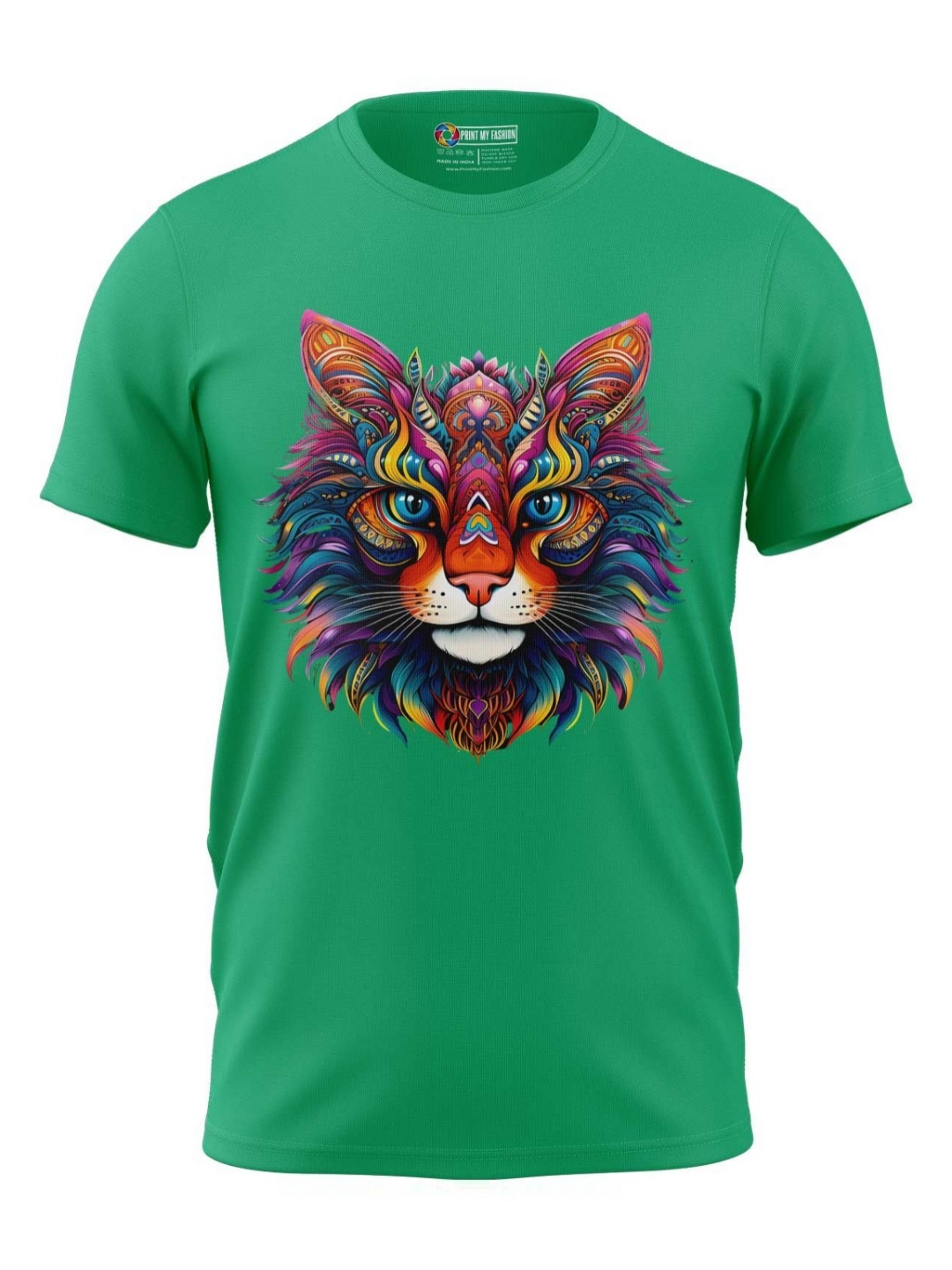 

Print My Fashion Boys Graphic Printed Round Neck Cotton T-shirt, Green