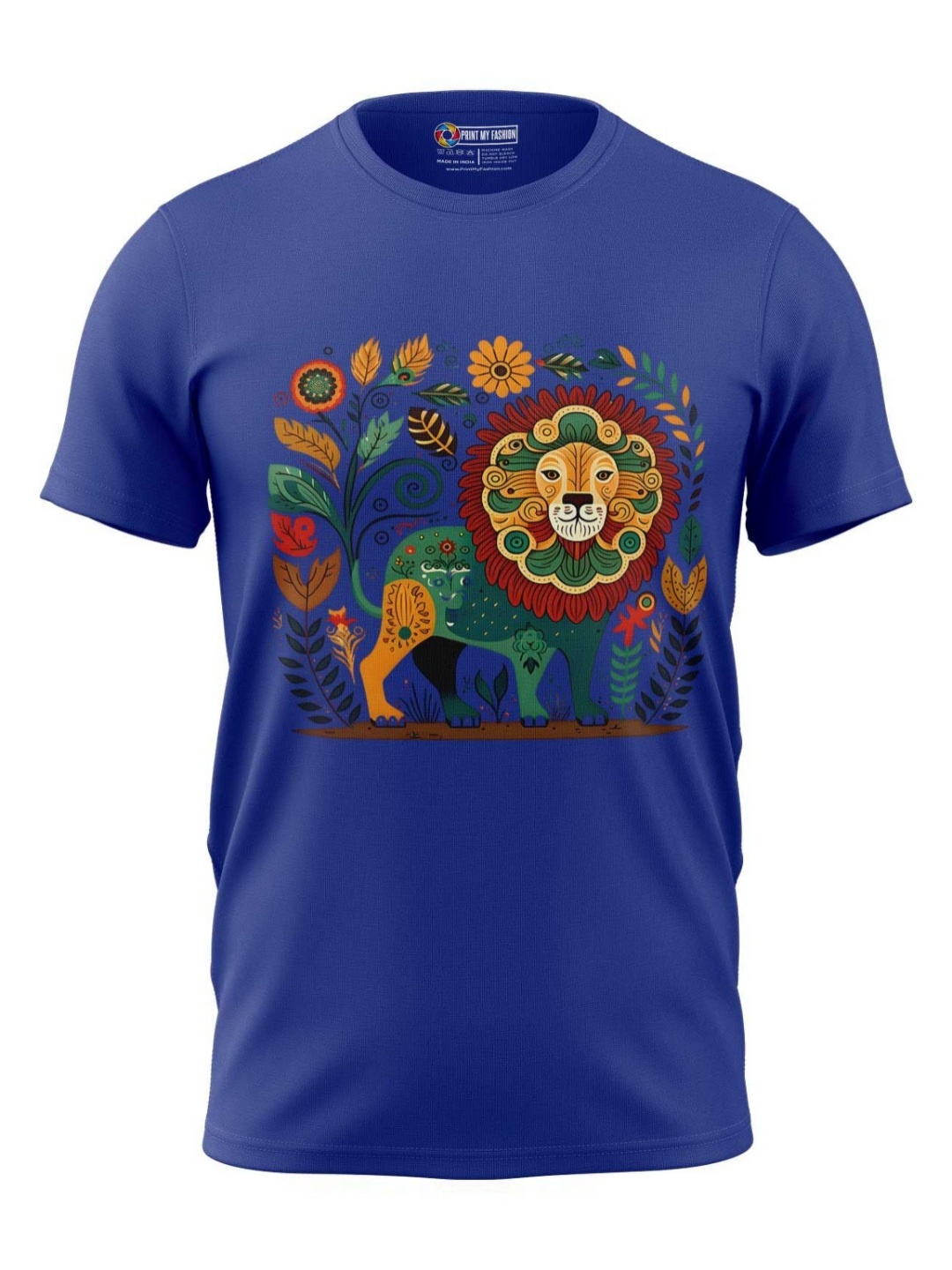 

Print My Fashion Boys Graphic Printed Round Neck Cotton T-shirt, Blue