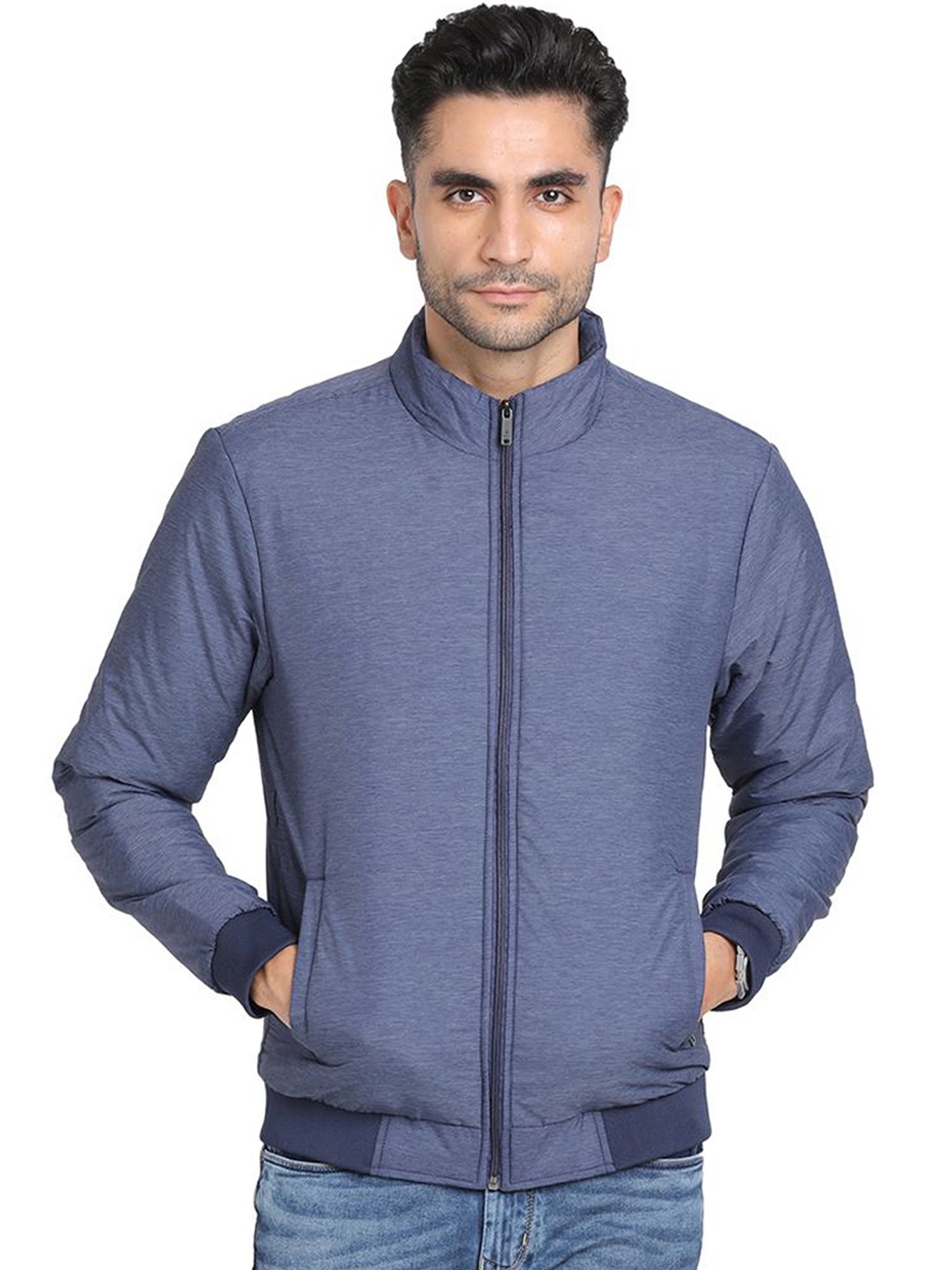 

Turtle Men Windcheater and Water Resistant Bomber Jacket, Blue