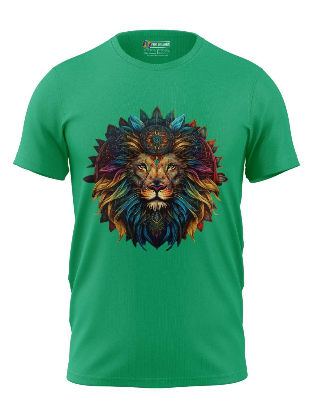 

Print My Fashion Boys Graphic Printed Round Neck Cotton T-shirt, Green