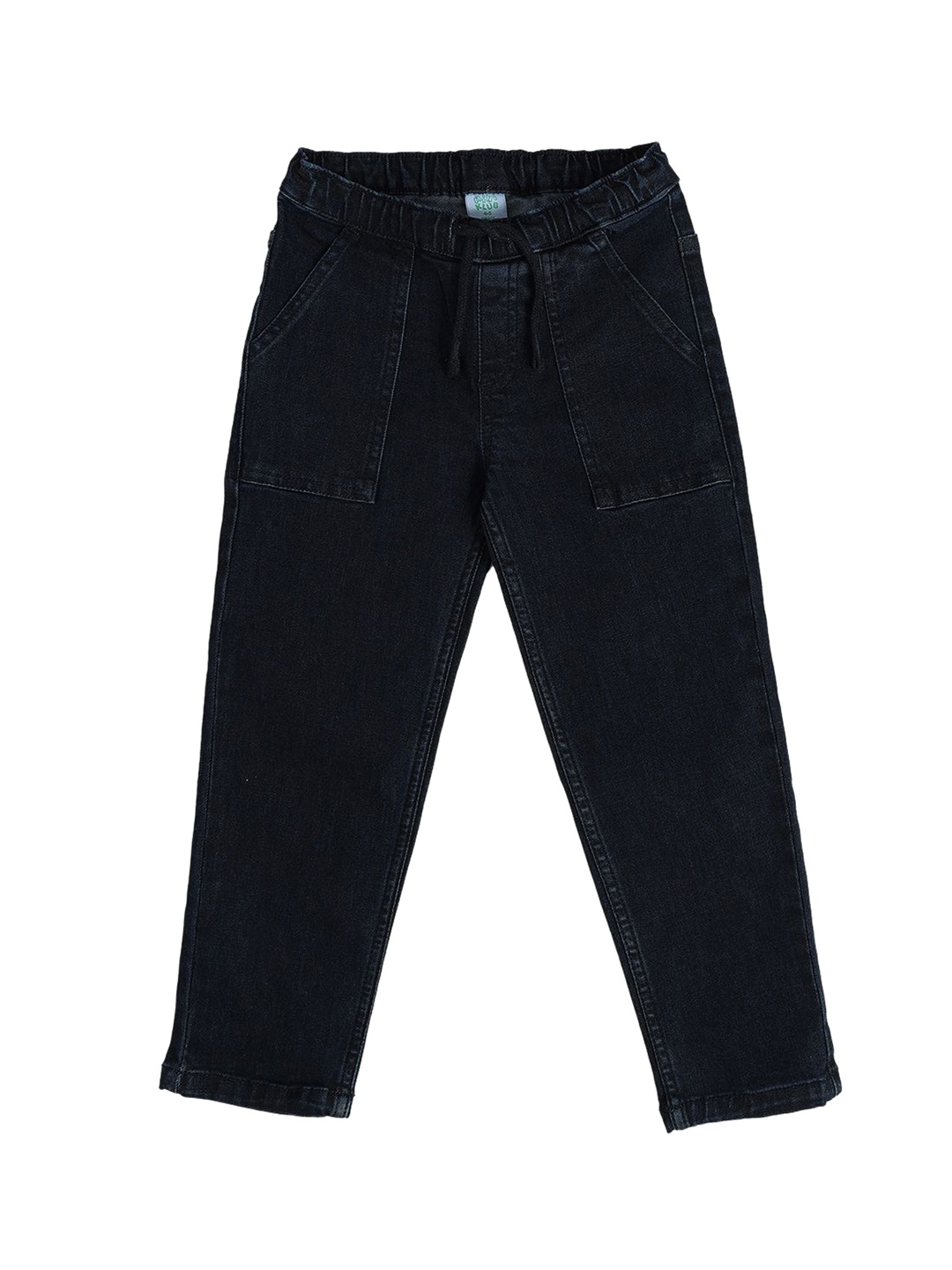 

MINI KLUB Boys Jean Low Distress Jeans, Black