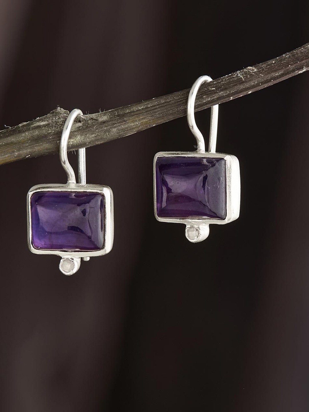 

Fabindia Silver-Plated Contemporary Drop Earrings