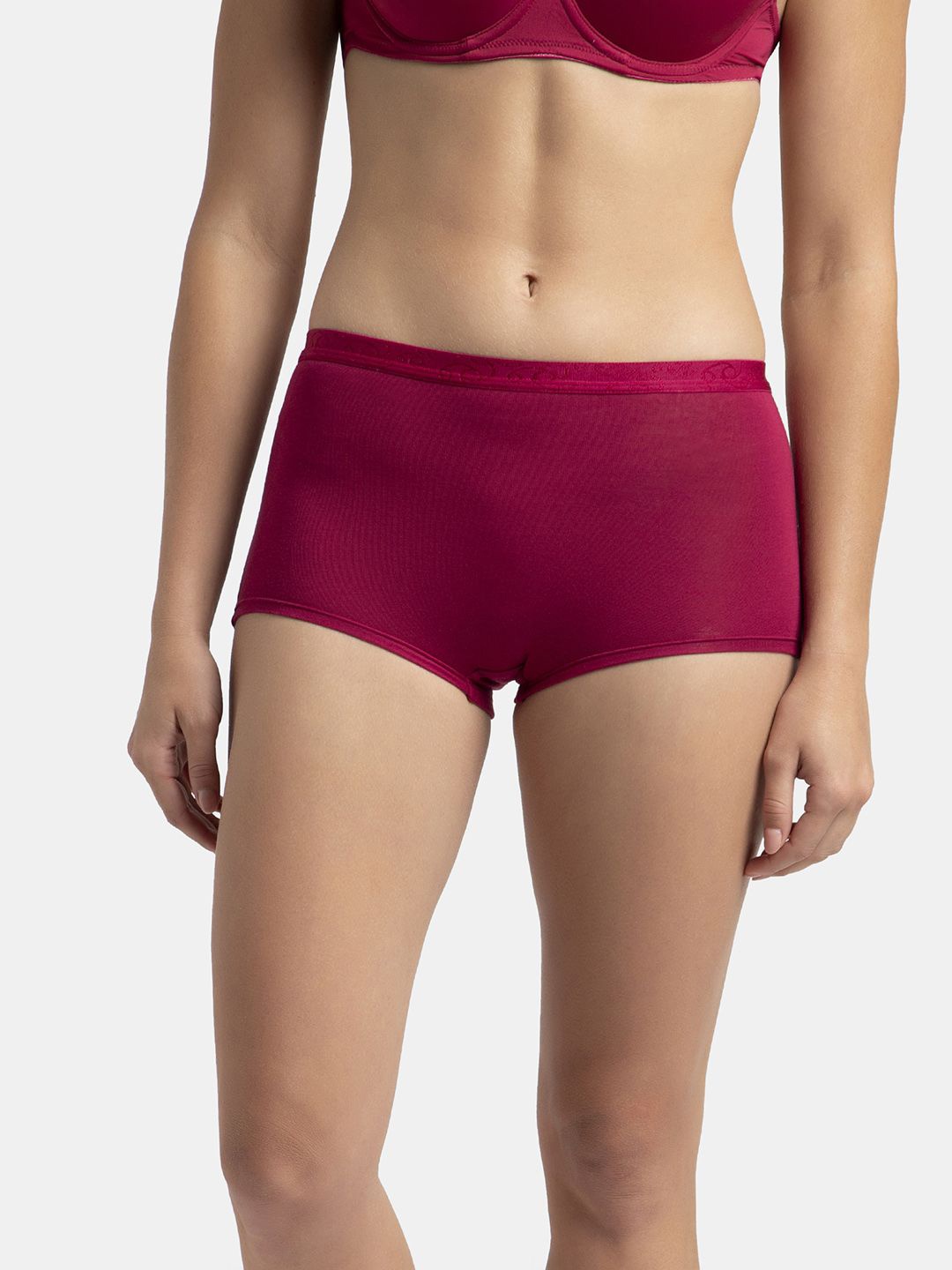 

Jockey Women Boy Shorts High-Rise Brief 1810-0103-ANEMO, Red