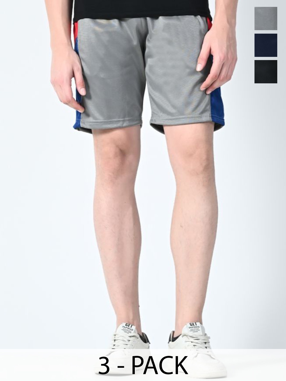 

BAESD Men High-Rise Shorts, Grey